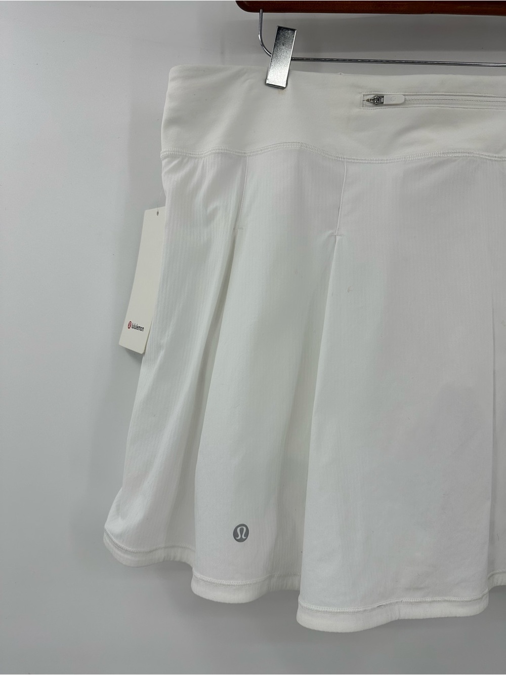 NWT lululemon athletica White Pace Rival Extra Long Performance Skort - Picture 6 of 16